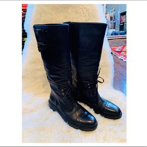Belstaff Trialmaster Leather Black boots Unisex